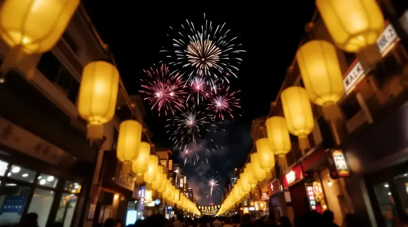日本夏日祭典，花火大会的浪漫瞬间 - 99视频在线高清短片封面